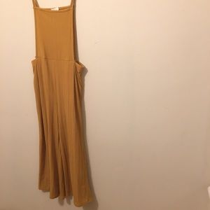 Mustard apron jumpsuit